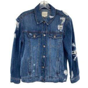 Unpublished Women’s Distressed Denim Jean Jacket